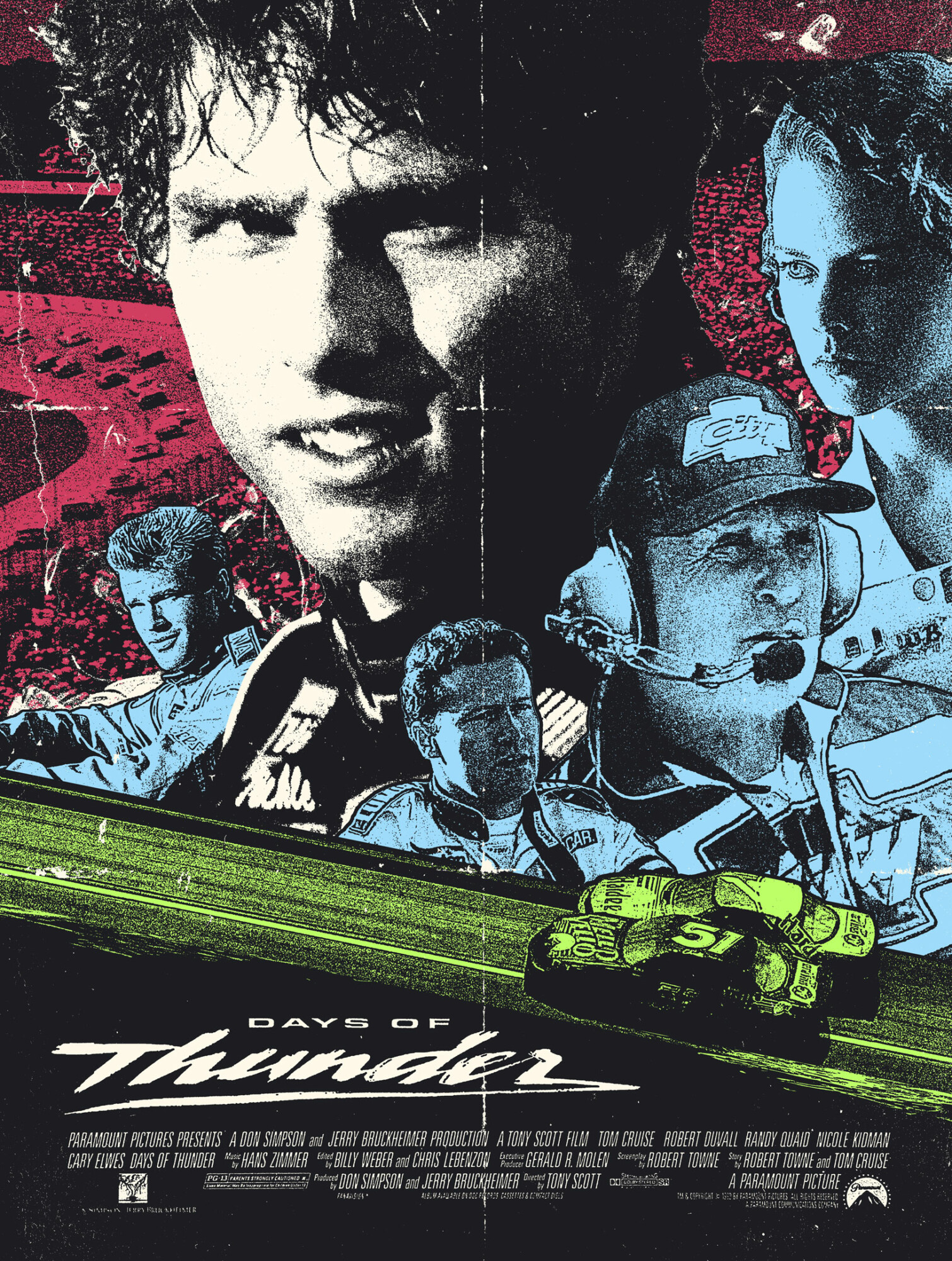 Days Of Thunder (1990) Poster By Rynodigital