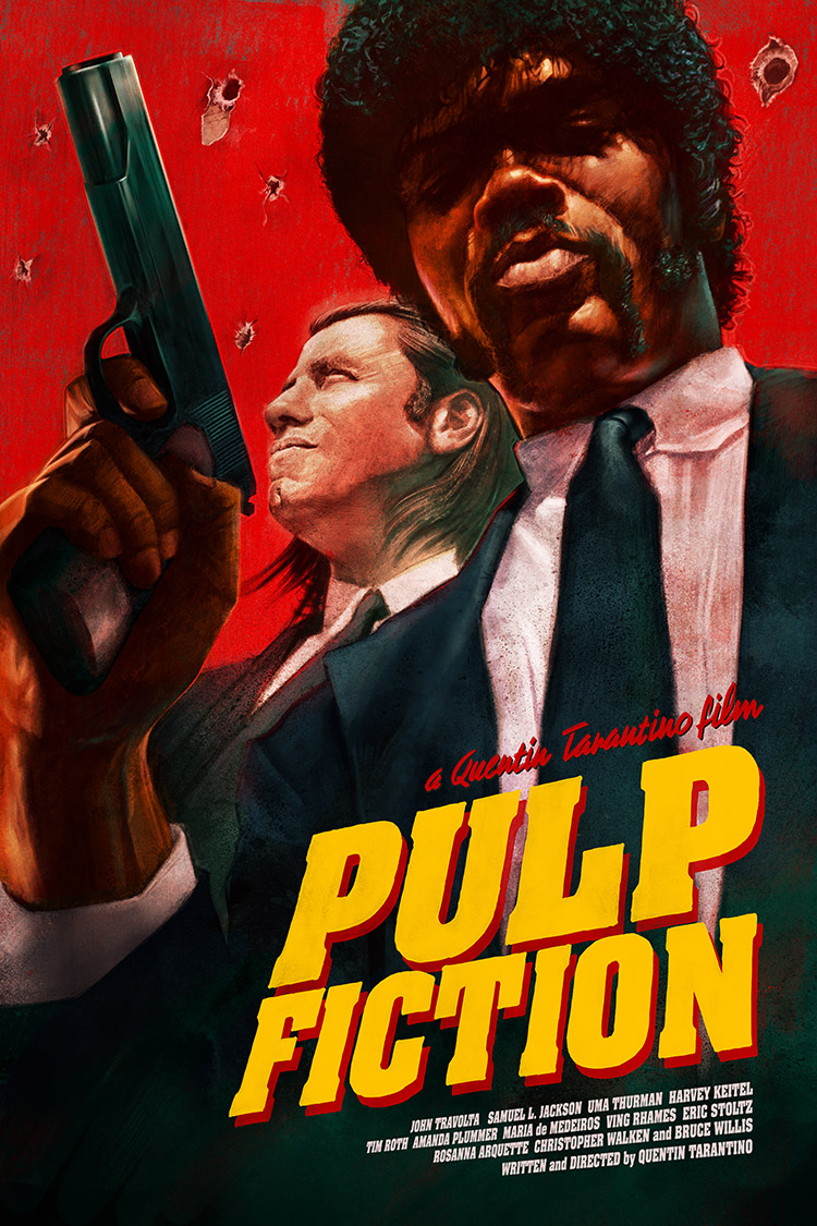 Quentin Tarantino Movie Posters High Quality Pulp Fiction