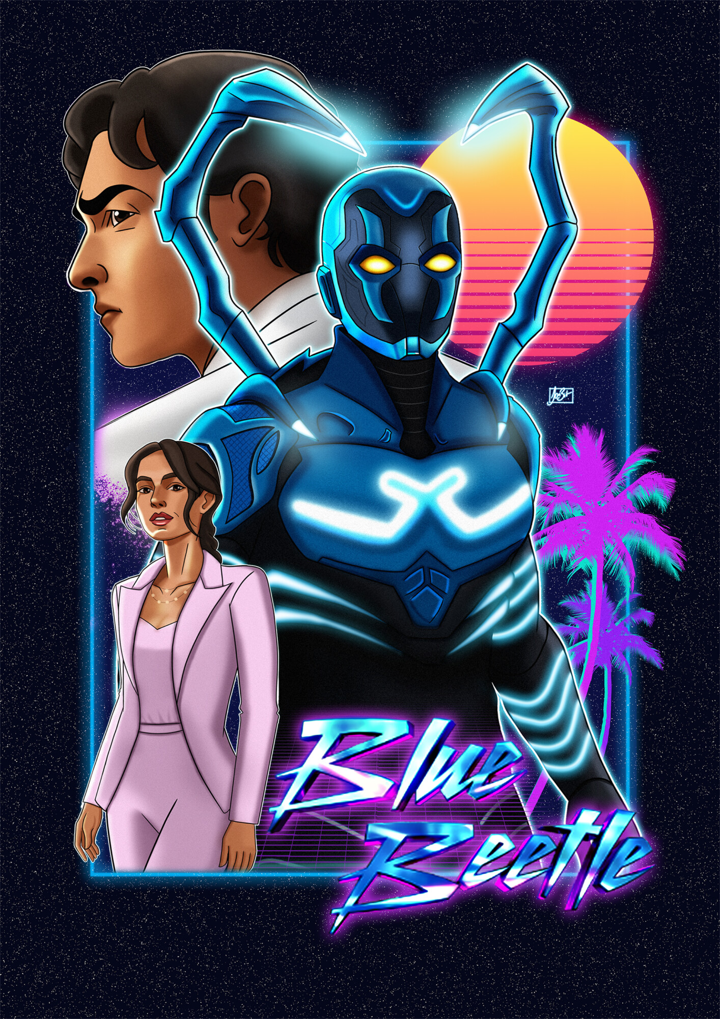 Blue Beetle Poster By Thedanbit