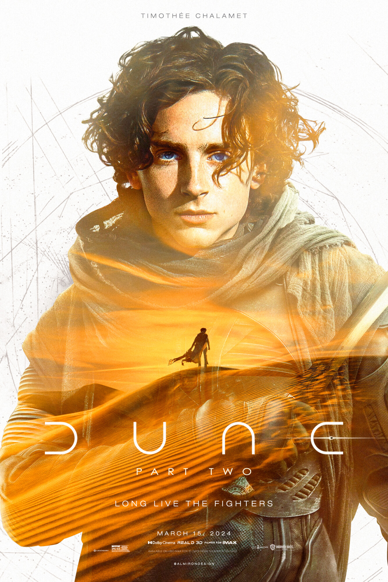 DUNE Part Two (Tribute Character Poster) Poster By Almirondesign