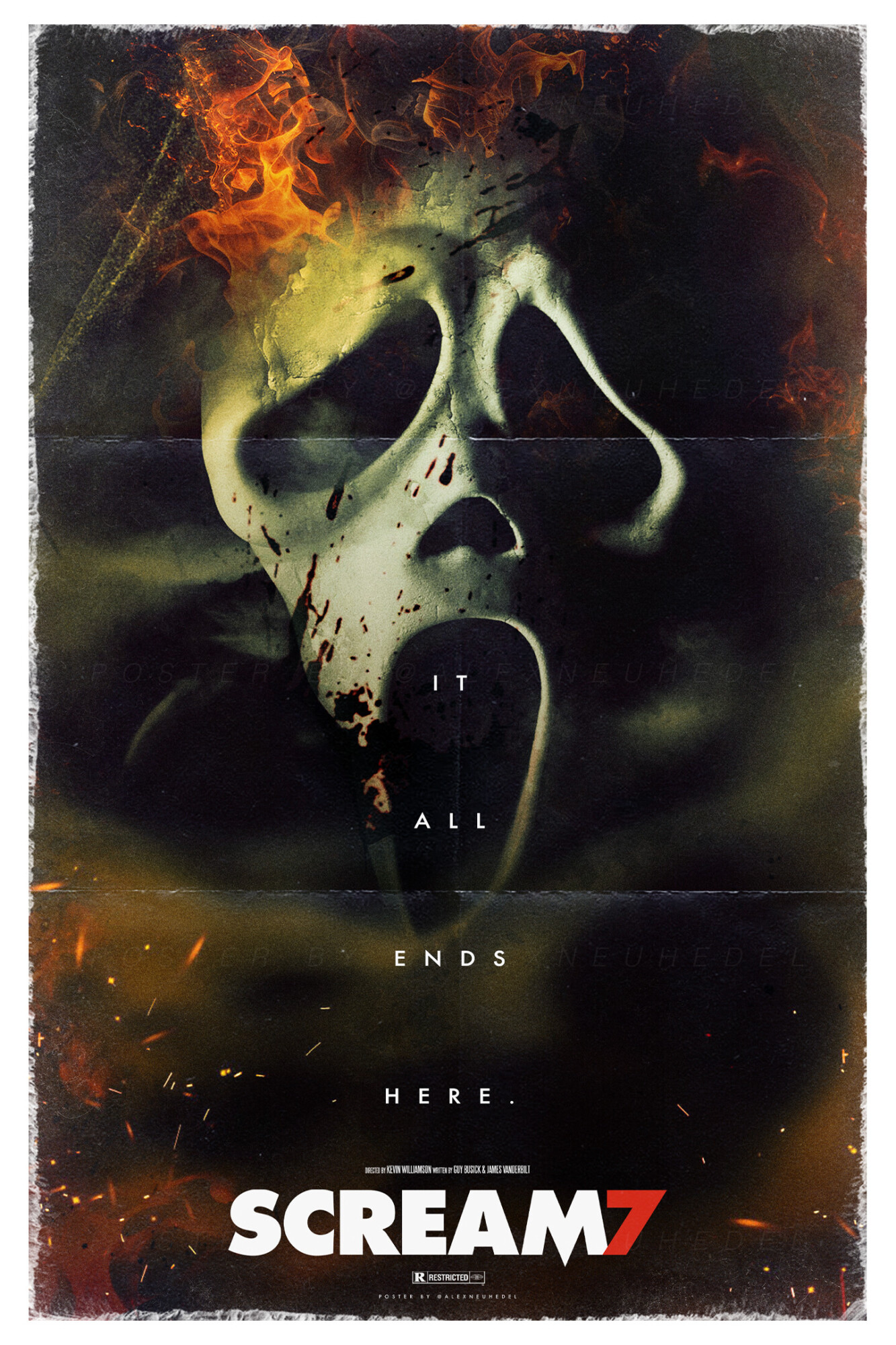 Scream 7 (2026) Poster By Alex Neuhedel