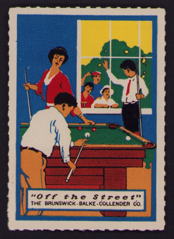 1915BilliardsSingle Poster Stamp Collectors Club