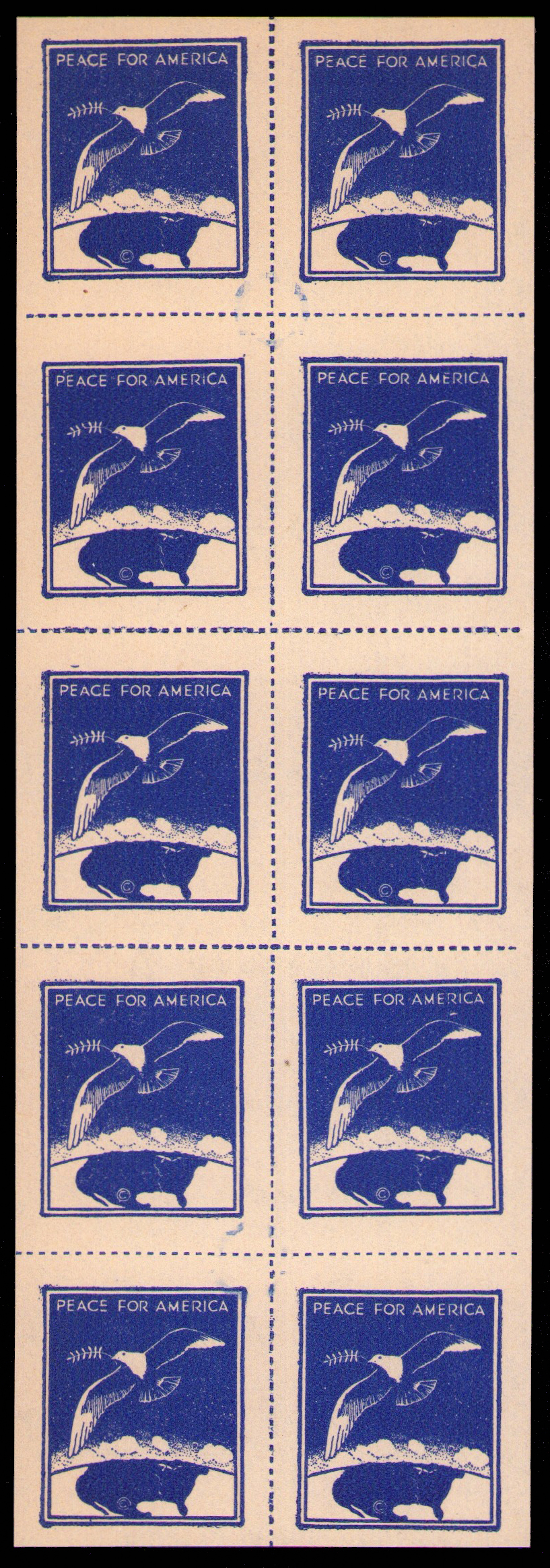 PeaceEagle Pane Poster Stamp Collectors Club