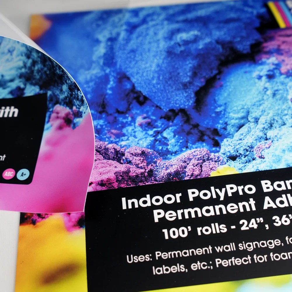 Indoor PolyPro Banner With Permanent Adhesive Poster Studio Express