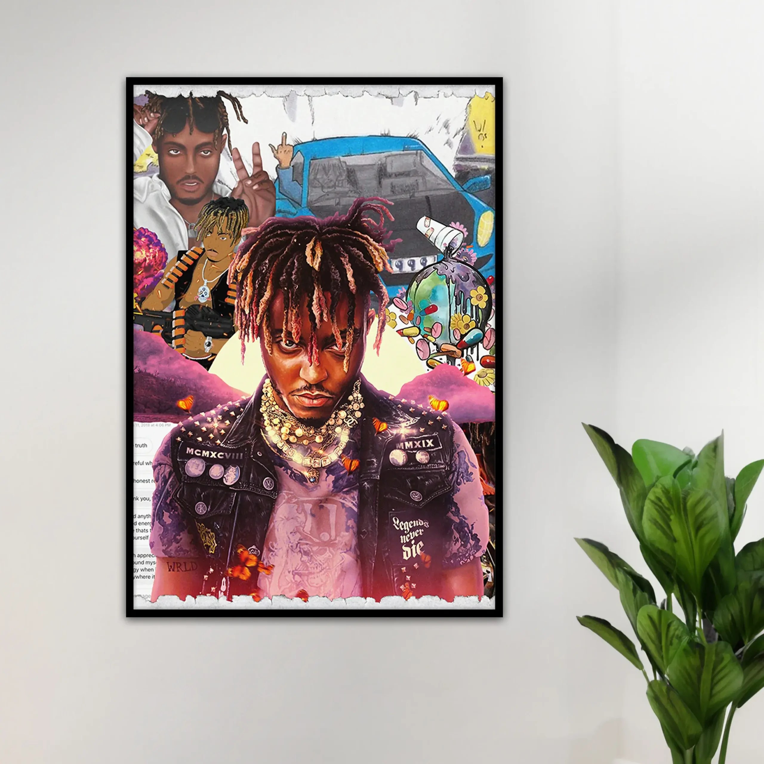 Juice Wrld ‘Life Story’ Collaged Poster Postertok