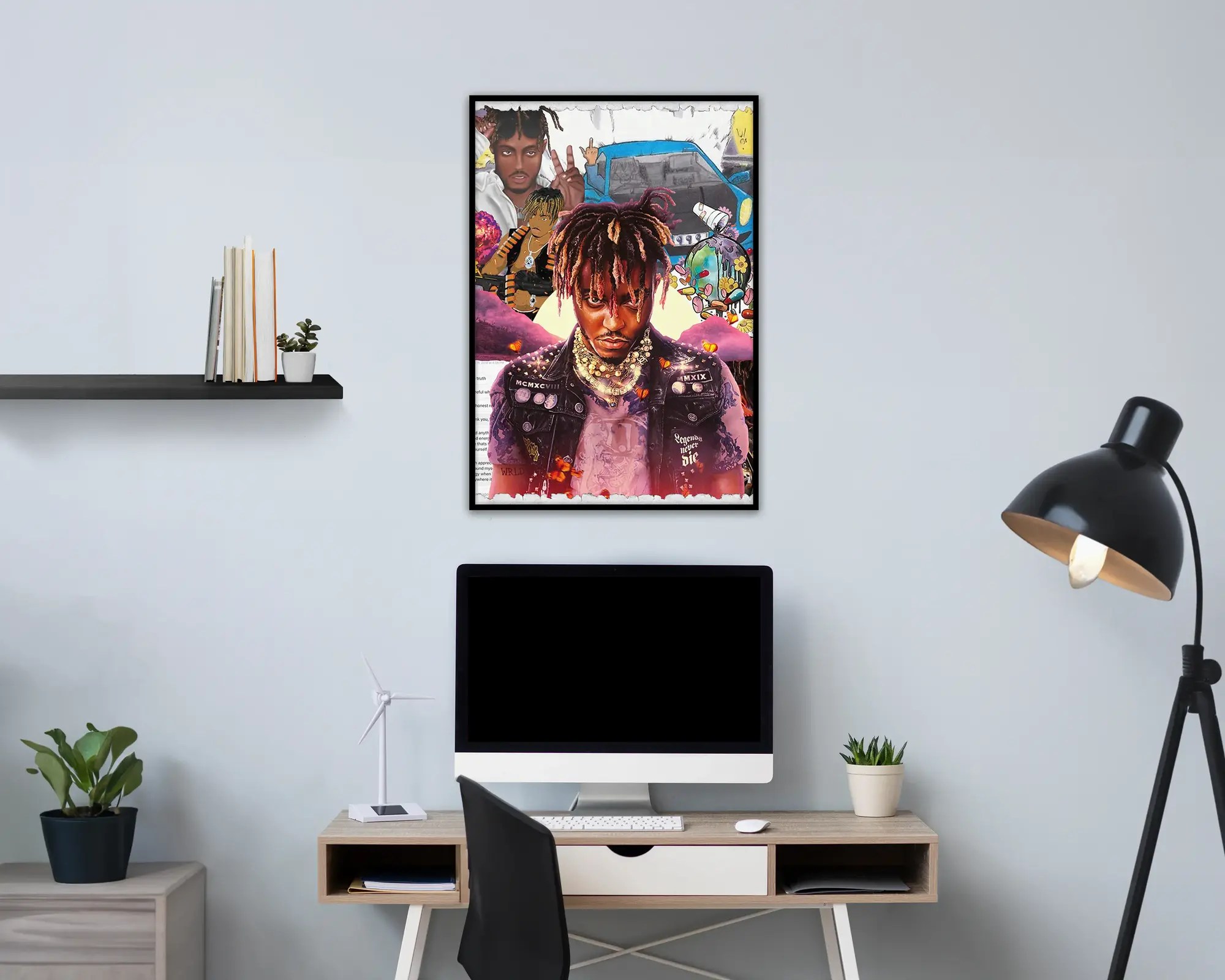 Juice Wrld ‘Life Story’ Collaged Poster Postertok