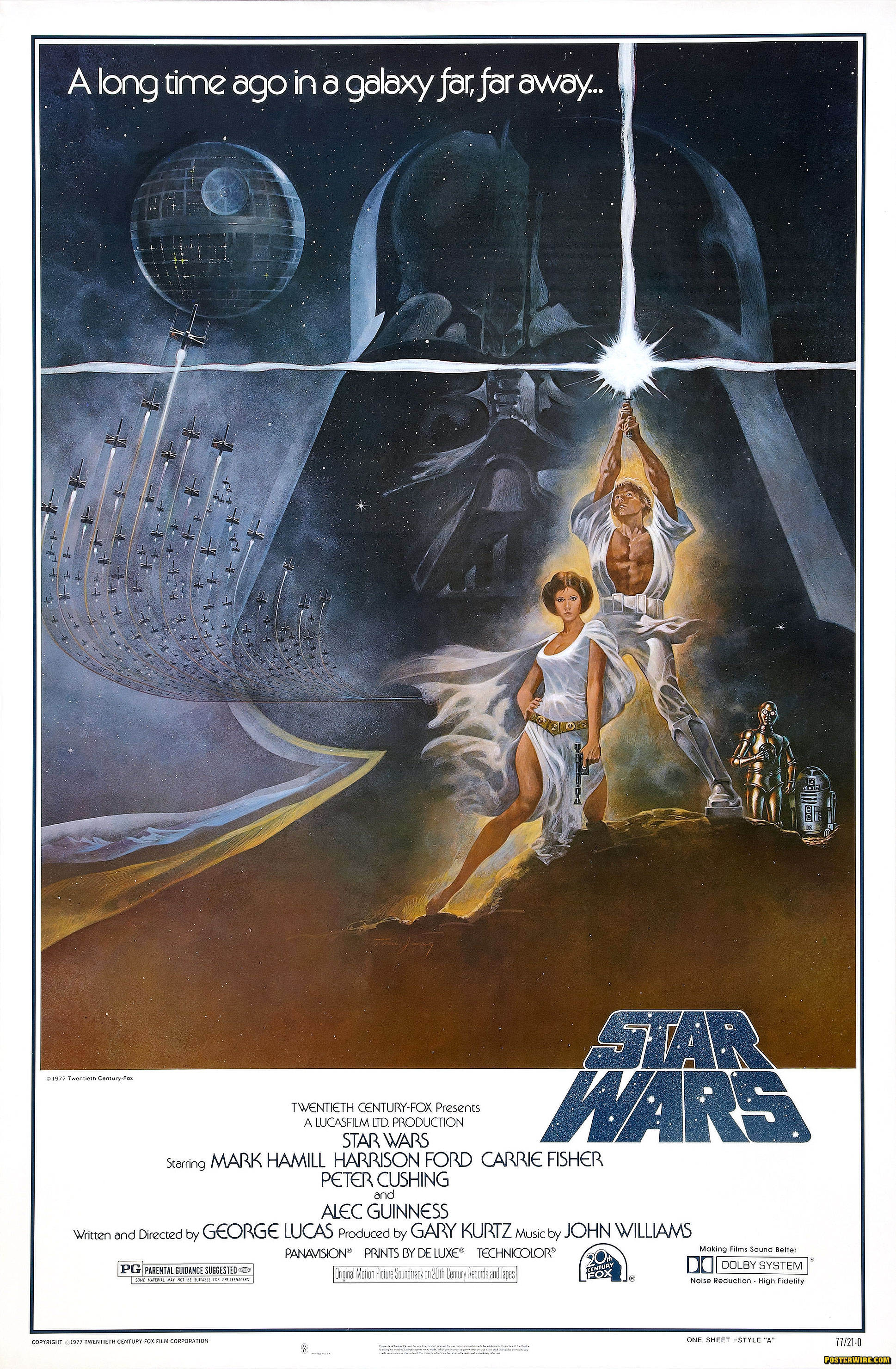A collection of vintage Star Wars posters from around the world