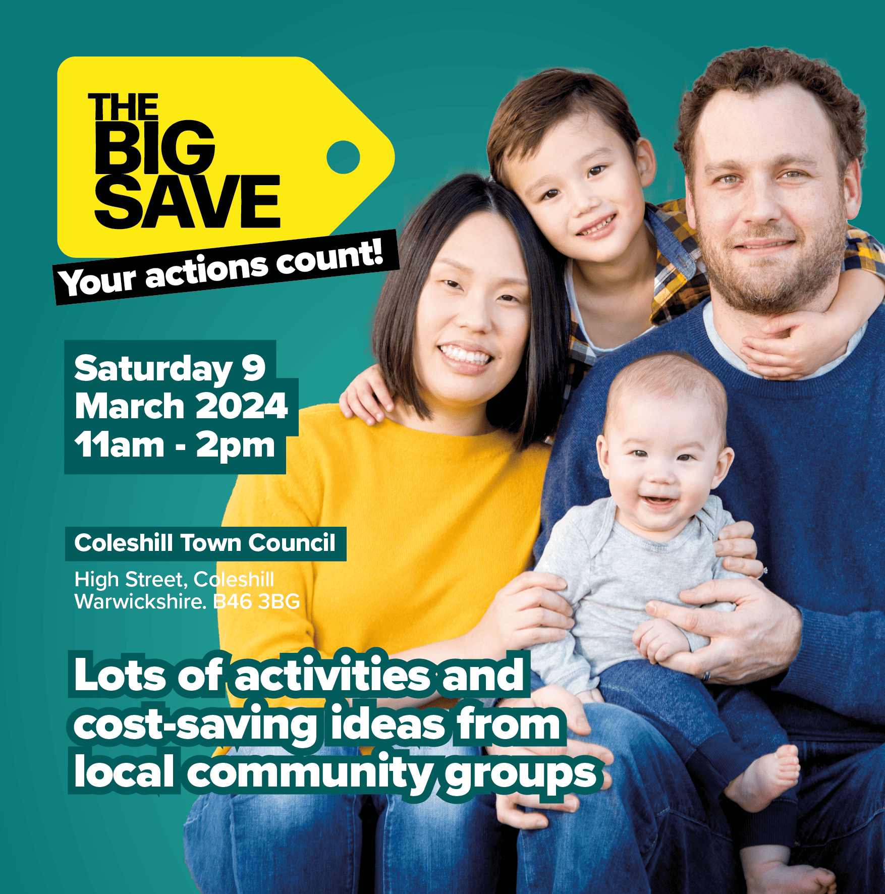 The Big Save Roadshow is coming to Coleshill Postgroup midlands