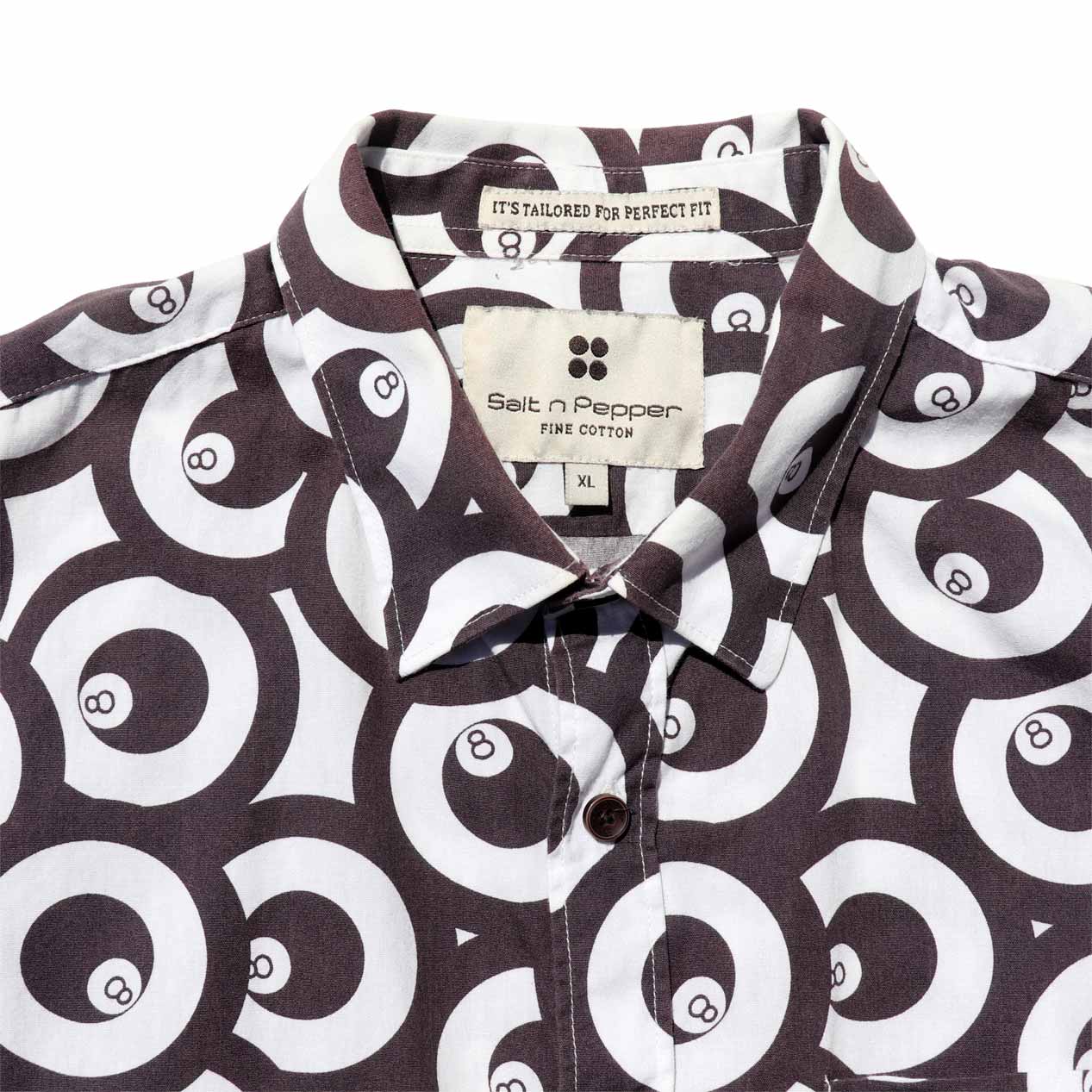 POST JUNK / 00’s～ SALT N PEPPER 8 Ball Patterned S/S Shirt [XL]