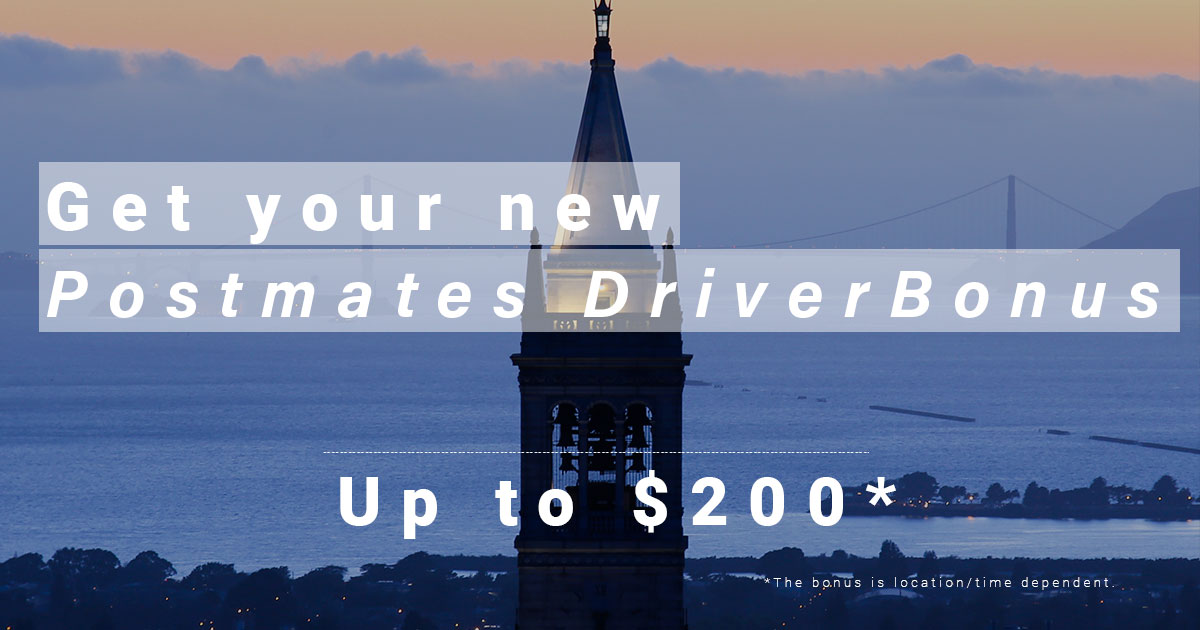 Postmates Best Signup Bonus Berkeley