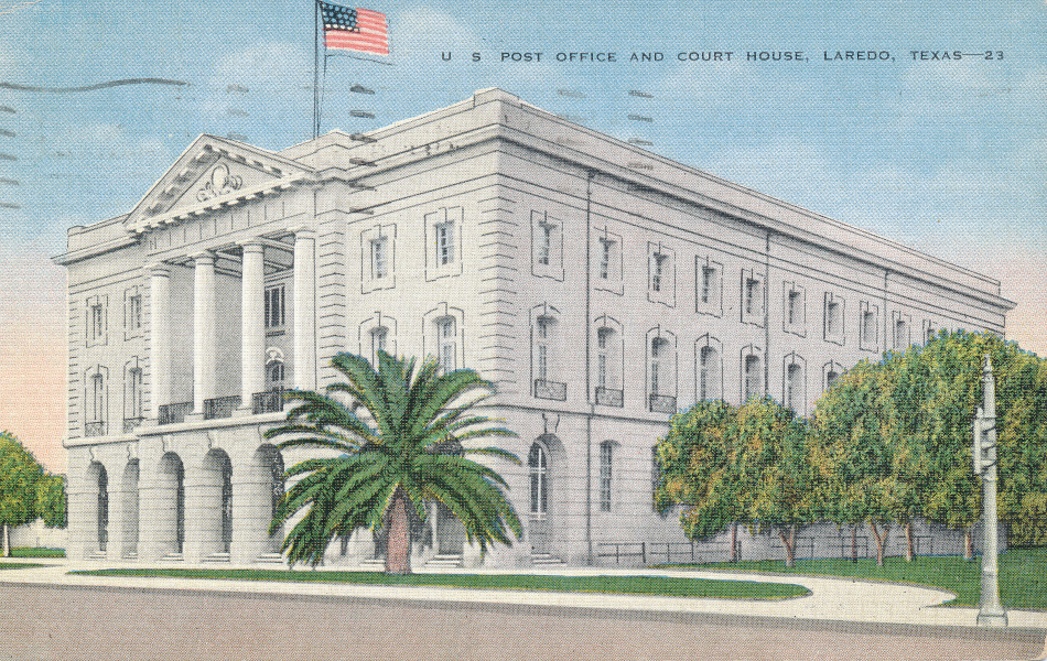 Laredo, Texas Post Office Post Card