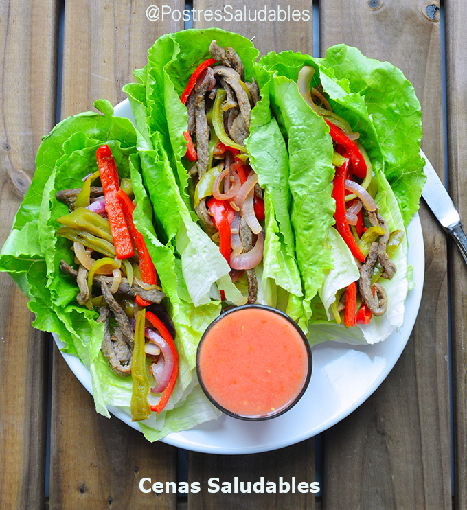 Cena Saludable Tacos Vegetales con carne Postres Saludables