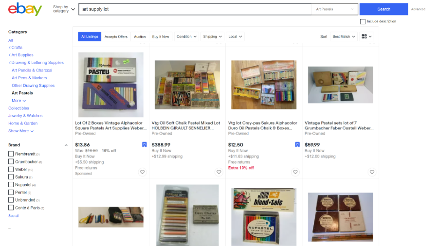 Used Art Supplies Part 1 Where to Find Deals Potato Art Studios