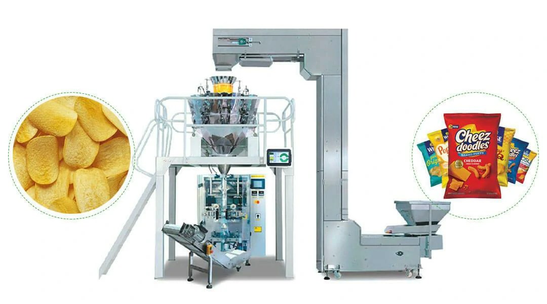 Automatic Potato Chips Packing Machine, French Fries Packaging Machine