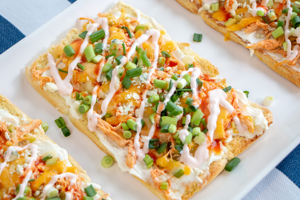 Buffalo Chicken Flatbread Martin's Famous Potato Rolls and Bread