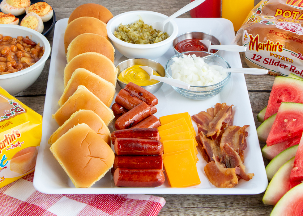 Sliders_Tray Martin's Famous Potato Rolls and Bread