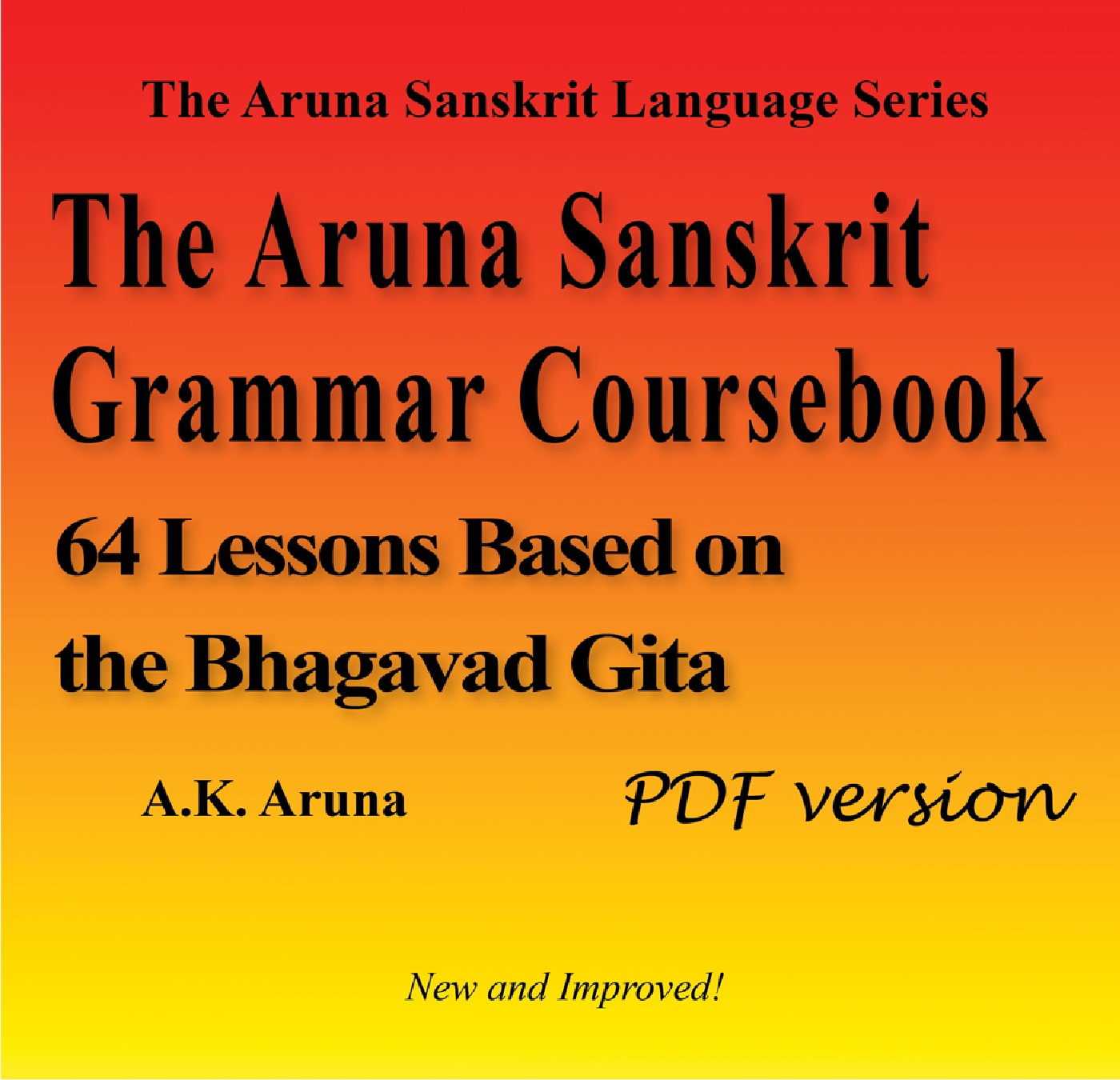 The Aruna Sanskrit Grammar Coursebook, PDF (eBook) eBook