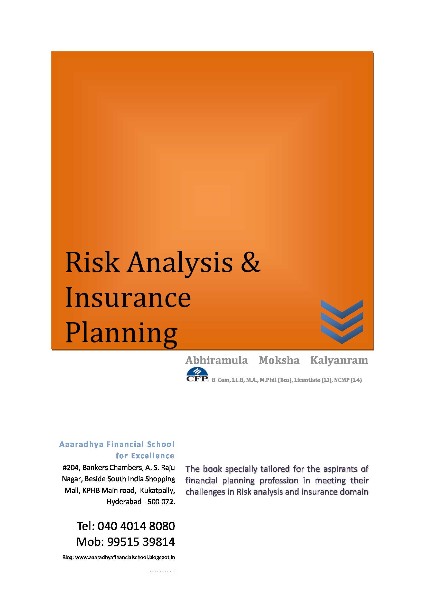 Risk Analysis & Insurance Planning (eBook) eBook