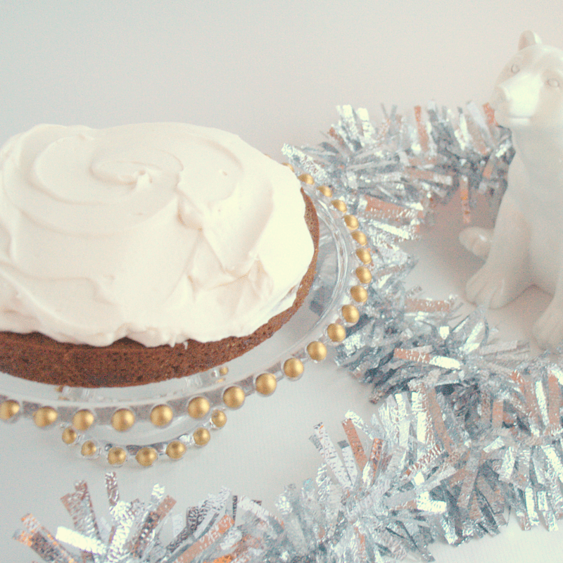 Gingerbread Cake with Maple Whipped Cream