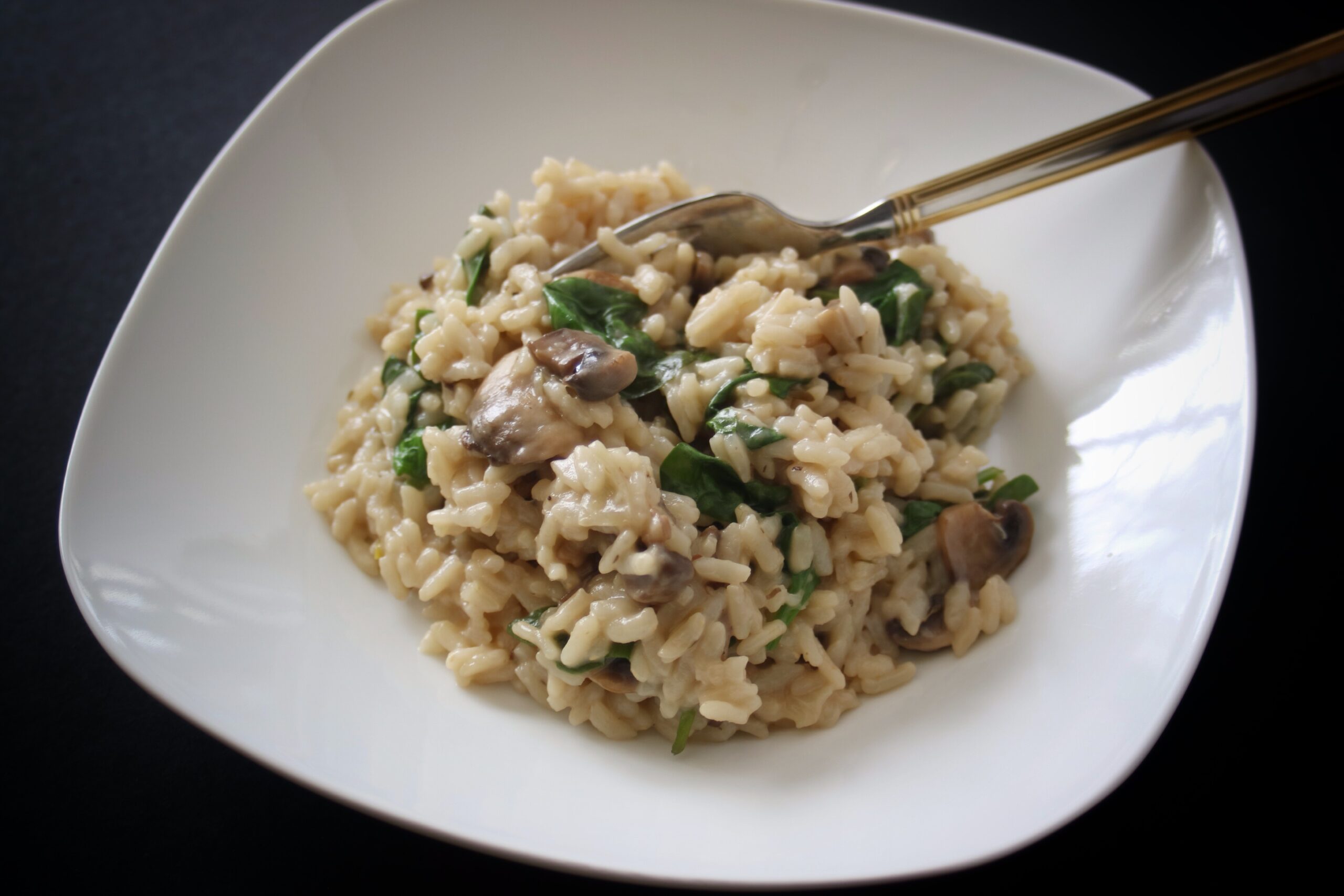 How To Make Delicious Mushroom + Spinach Risotto In The Instant Pot
