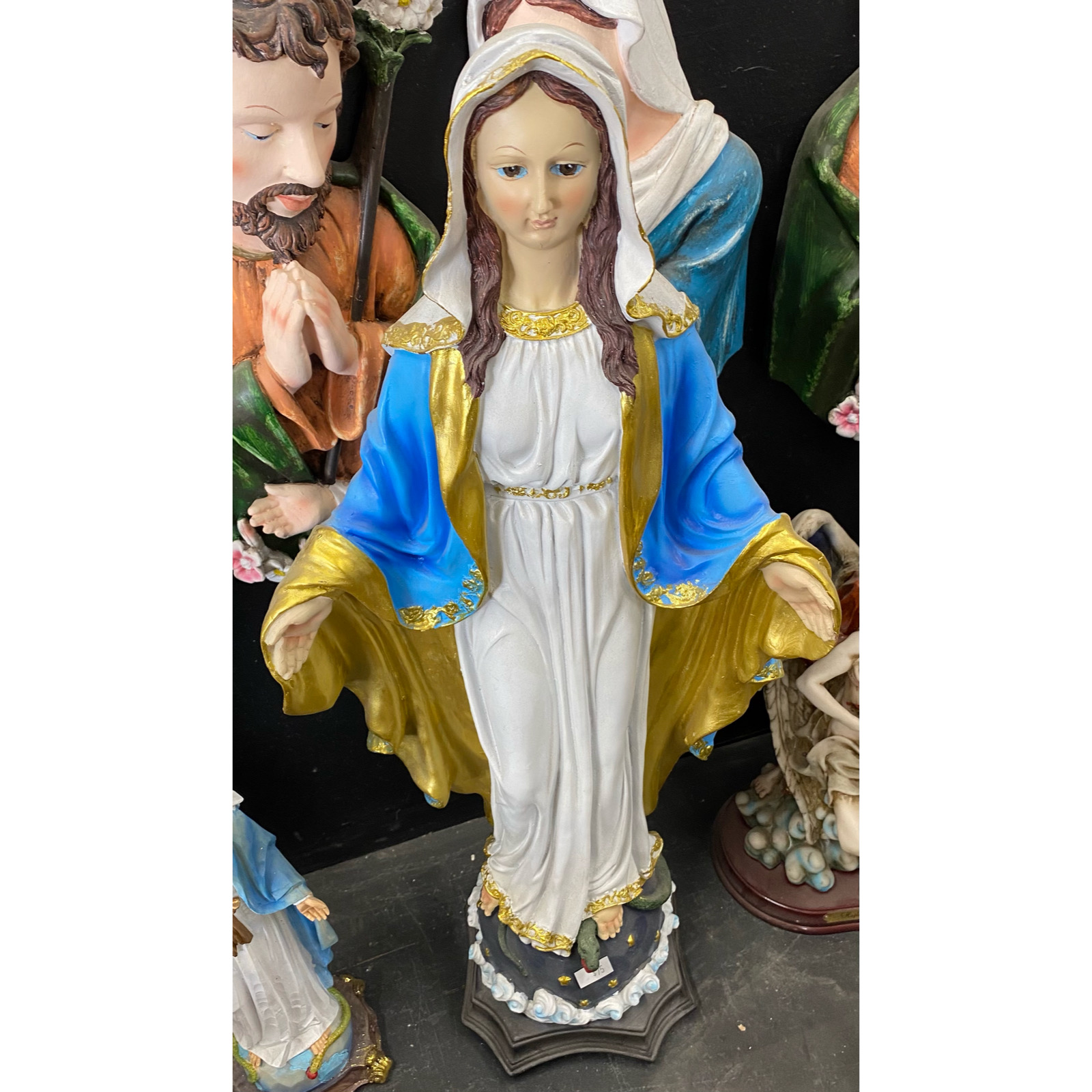 Mary 60cm Painted Lightweight Indoor Statue Pots n Pots