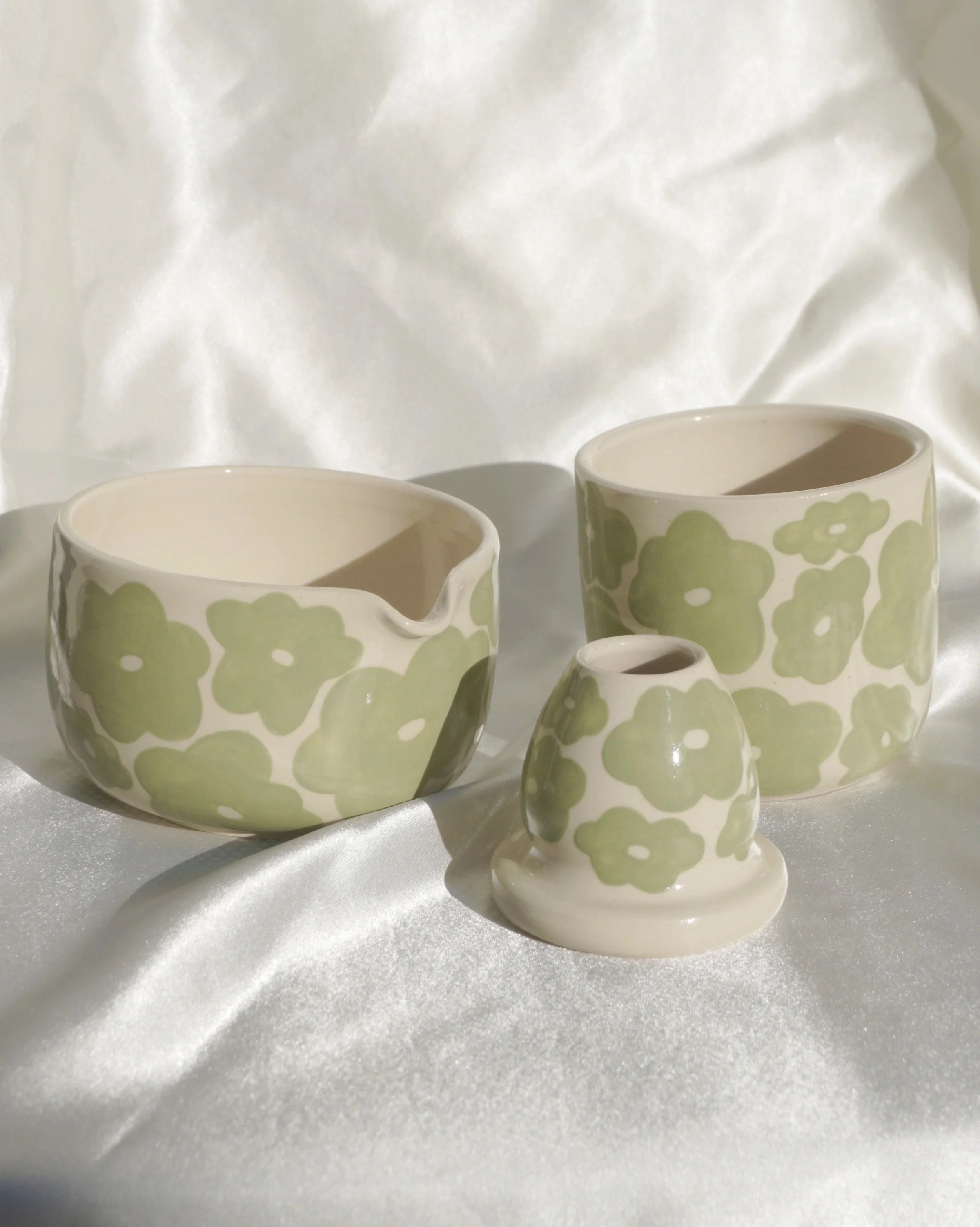 matcha flower field matcha set potsofjoie