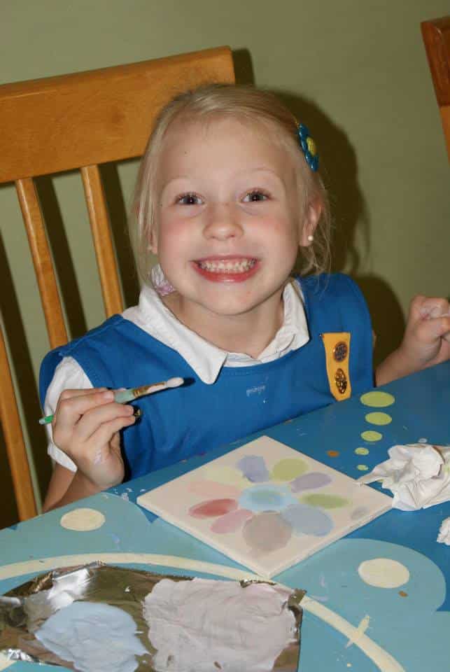 Scouts Pottery Painting Pottery Camp