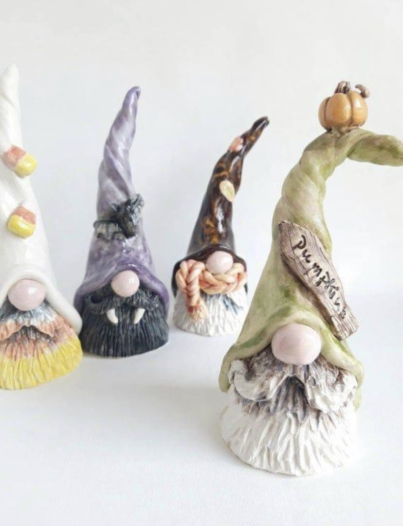 Fall Clay Gnome Pottery N Paint Cafe