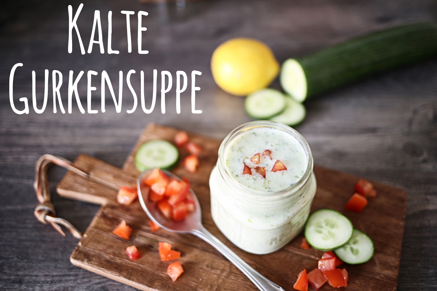 Kalte ButtermilchJoghurtGurkensuppe Pottgewächs
