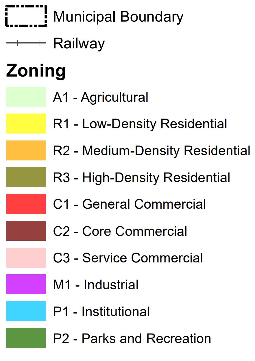Zoning Village of Pouce Coupe