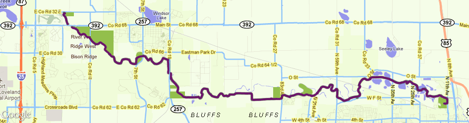 Poudre River Trail Map Maps Poudre River Trail