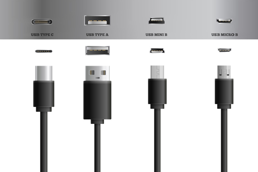 انواع پورت و کابل USB مجتمع آموزشی پل