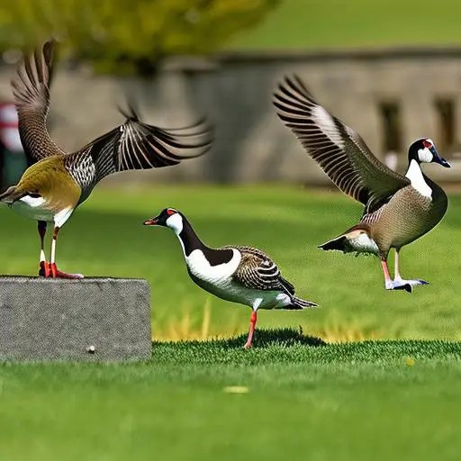 how to keep canadian geese off lawn