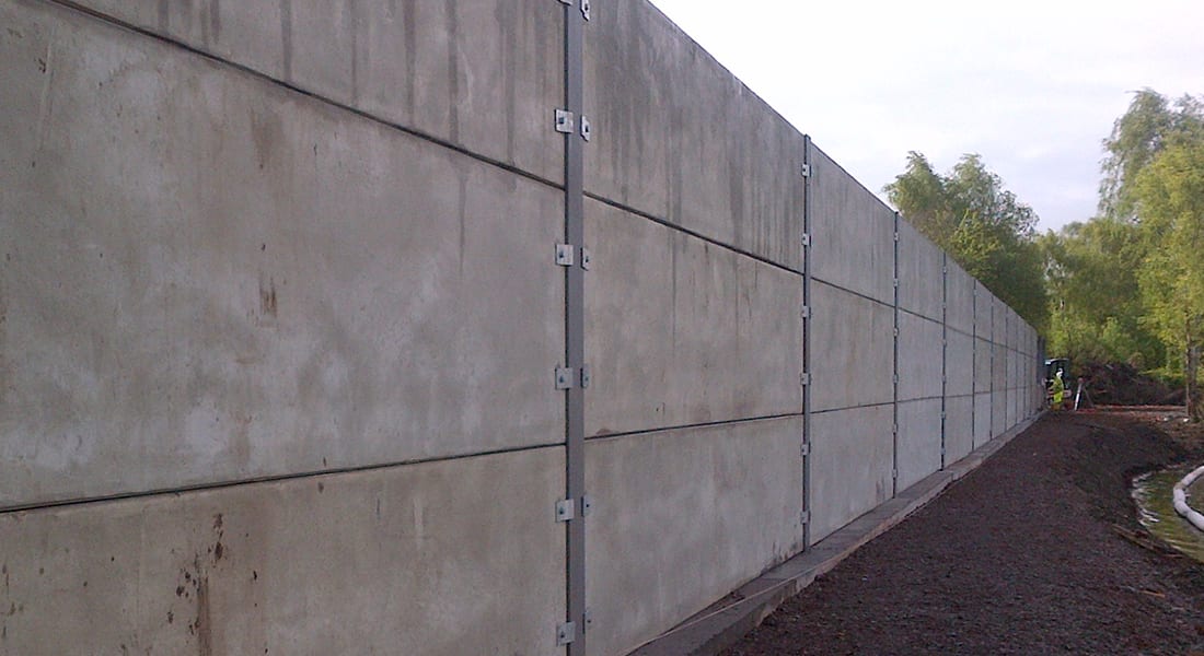Retaining Wall Prestressed Concrete Panels Poundfield