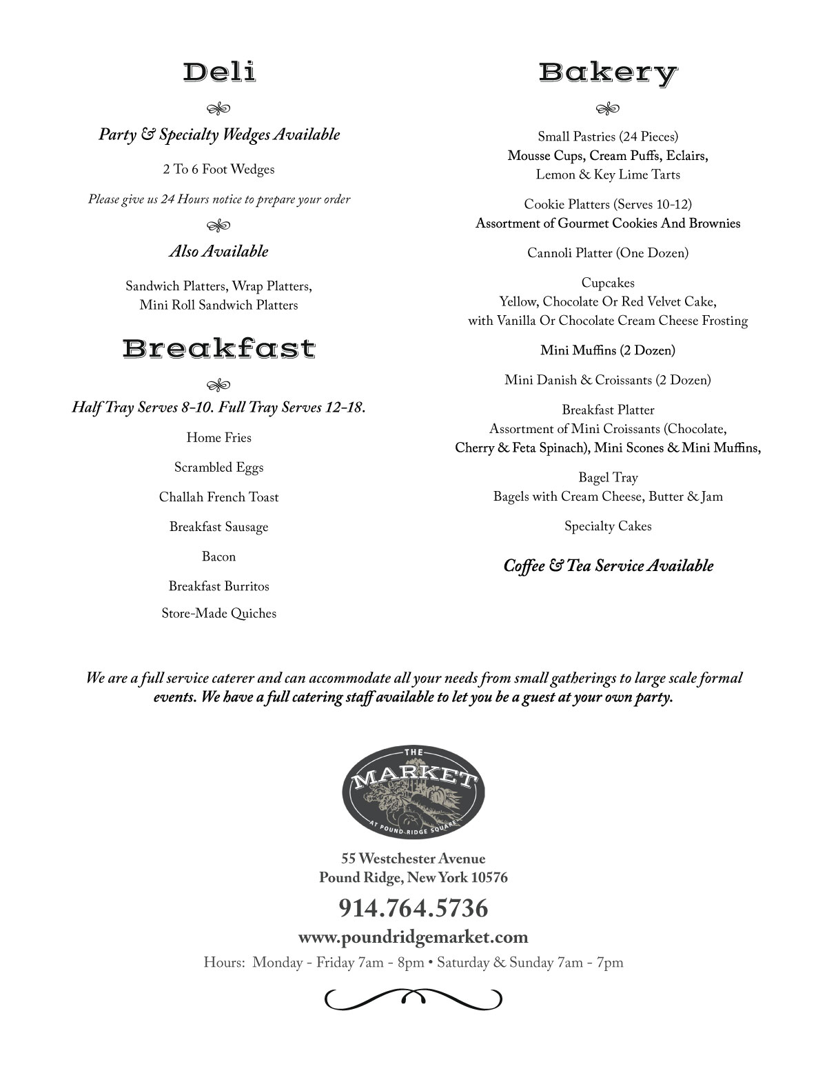 Catering The Market Pound Ridge Square Connecticut, USA