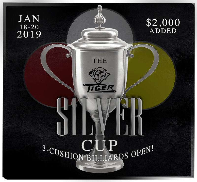 The 2019 ‘Tiger Silver Cup’ 3Cushion Real time feed, results and