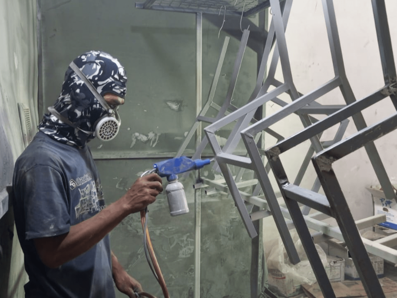 Proses Cat Powder Coating Besi Baja Terdekat Bekasi Powder Coating