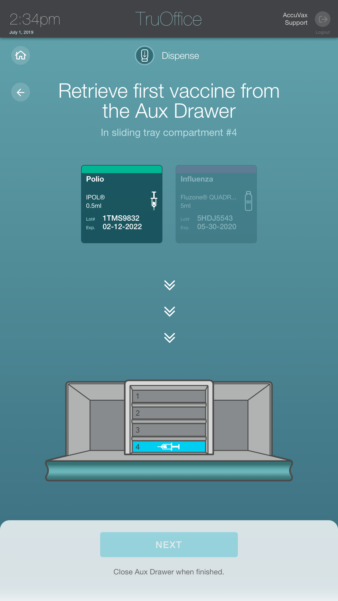 TruMed AccuVax Vaccine Management System • Powell Designs