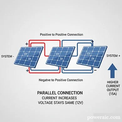 Connection Diagram of Solar Panel - Poweraic