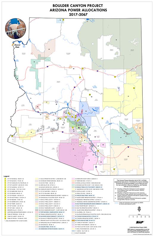 APA Customer Map Arizona Power Authority