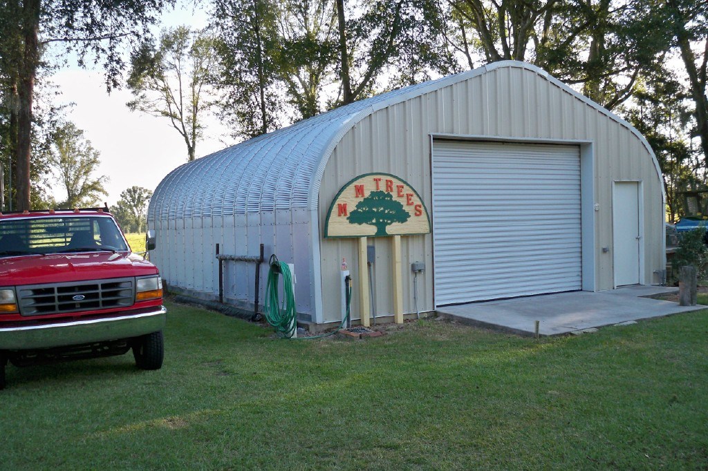 quonset garage mnm tree picture1 Powerbilt Steel Buildings INC