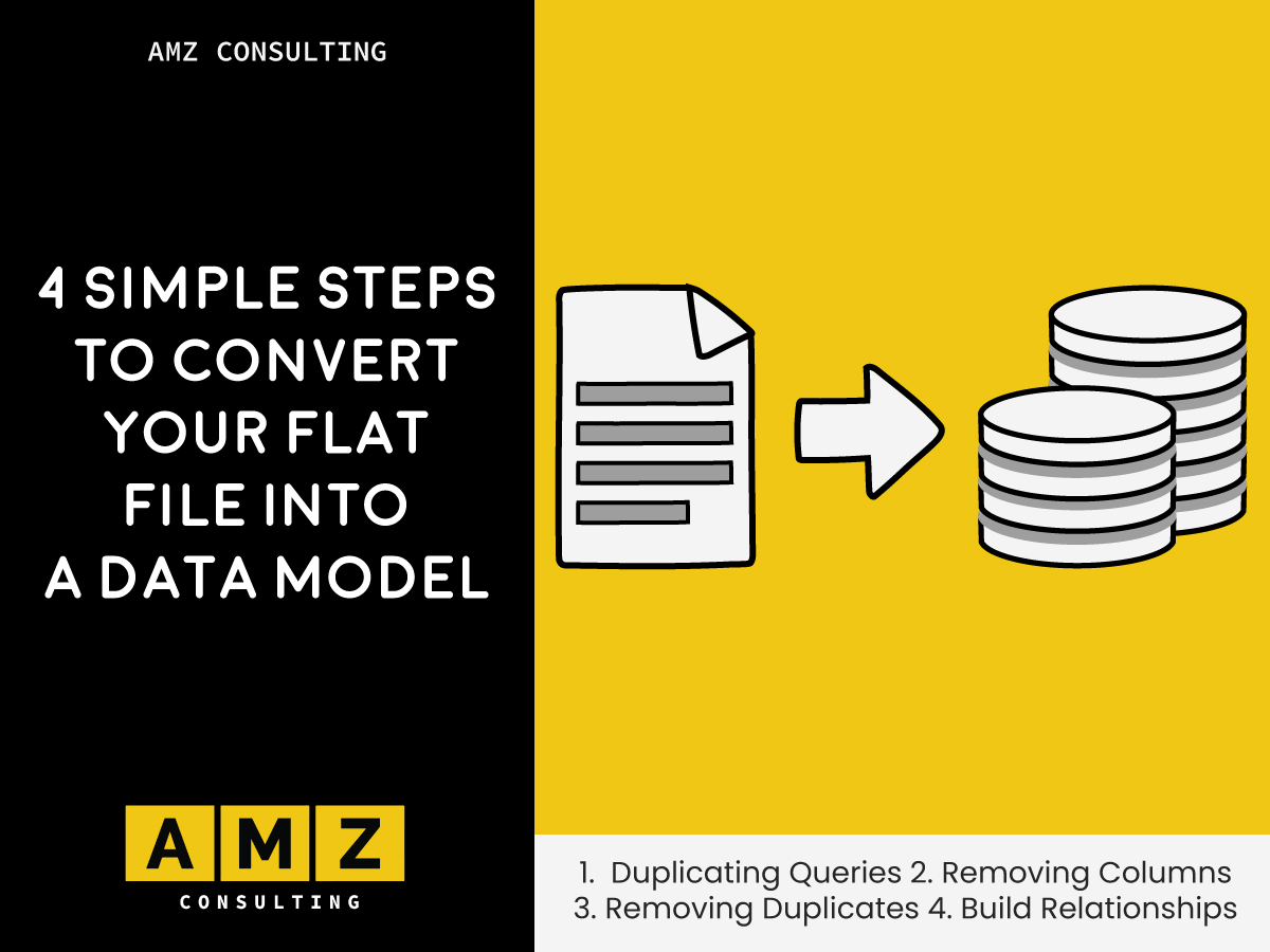 4 Simple Steps to Convert Your Flat File into a Data Model