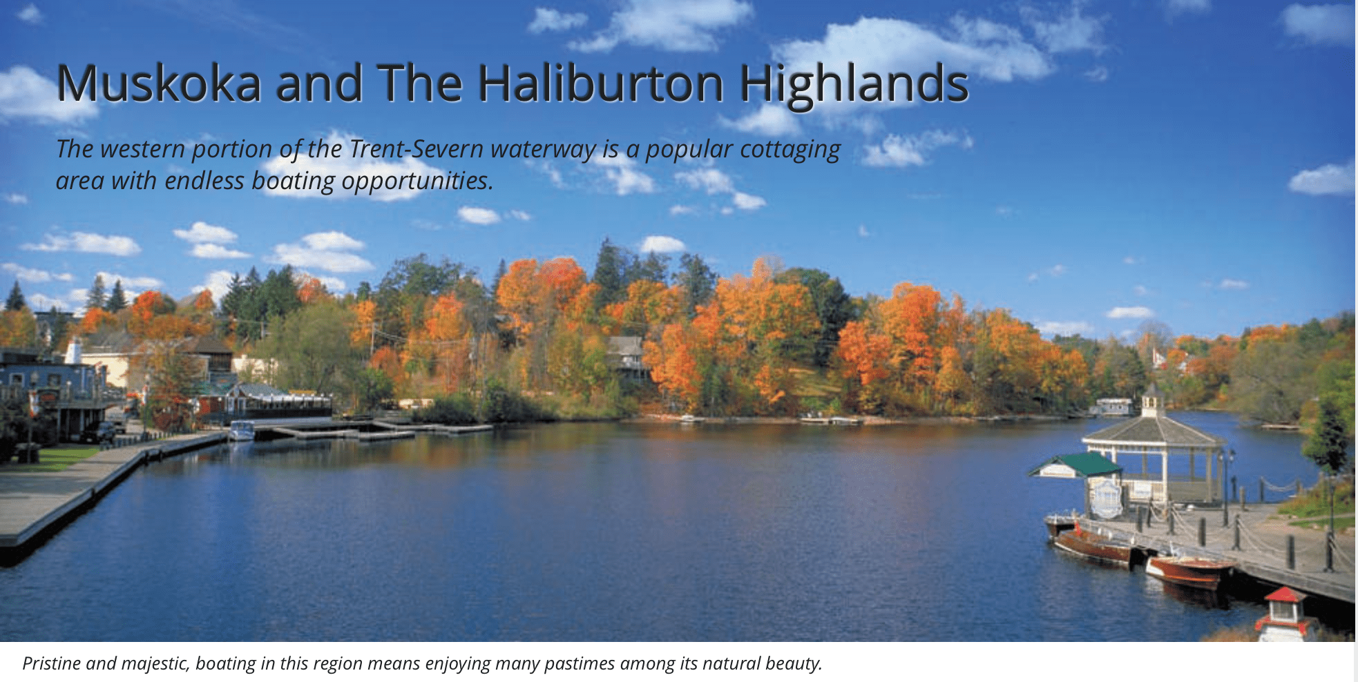 Muskoka and The Haliburton Highlands Power Boating Canada
