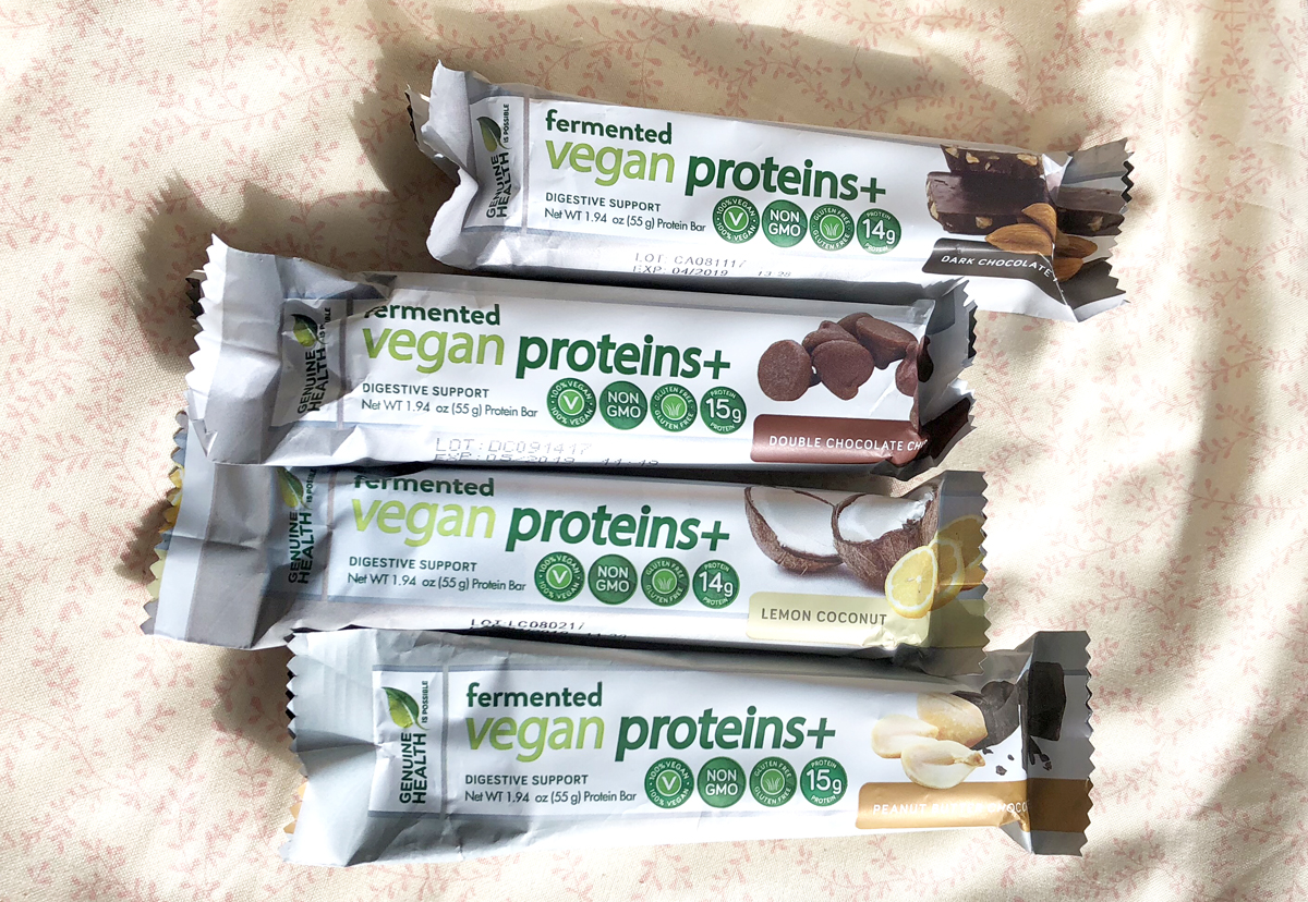 Genuine Health Fermented Vegan Protein Bars on Powered by Mom