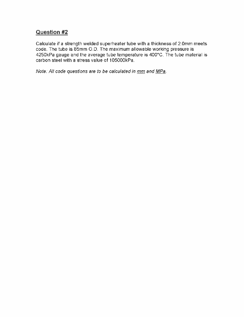 Question 2 How To Calculate The Minimum Required Wall