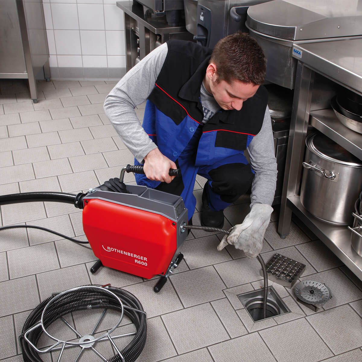 Rothenberger R600 Drain Cleaning Machine Power Full Hard & Elect Ware