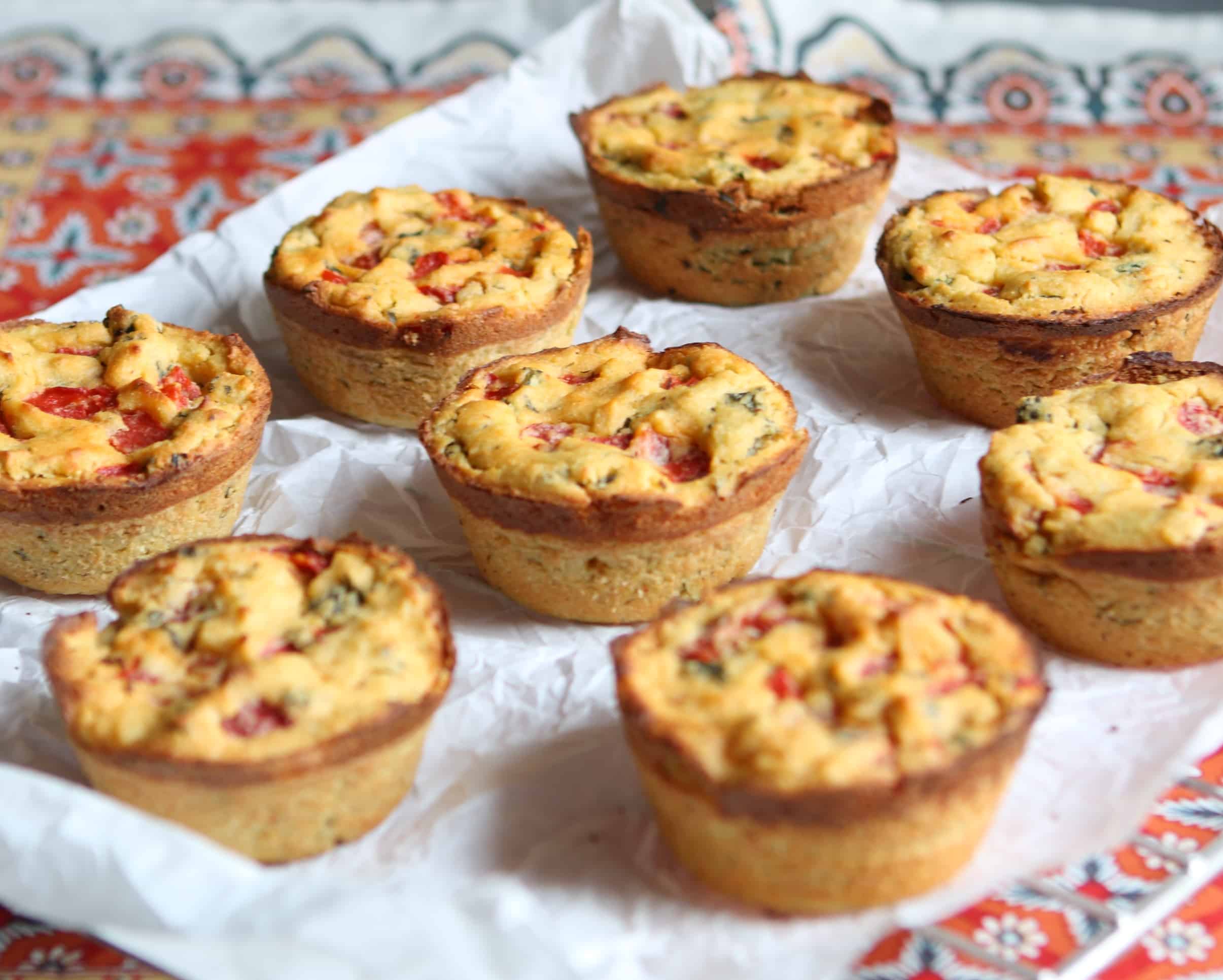 Chickpea Flour Quiches {vegan, grainfree, glutenfree} power hungry