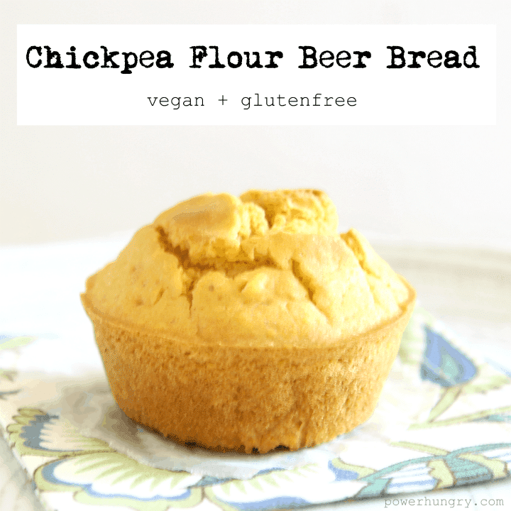 Chickpea Flour Beer Bread {vegan & glutenfree} power hungry