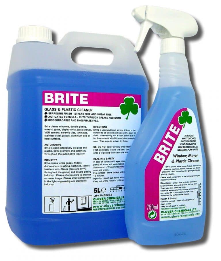 Clover Brite Glass Cleaner Choice Of 1L Or 5L