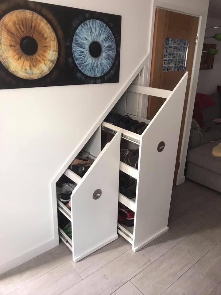 Under Stair Storage Solutions Power Interiors Dorset & Devon South UK